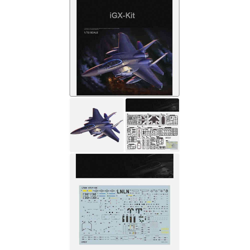 Model Kit Jet - GWH 7209 1/72 Scale US F15E